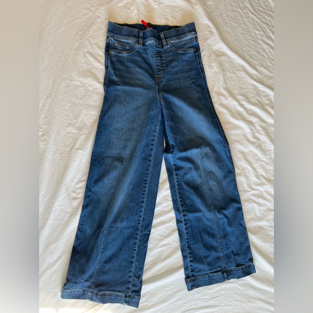 SPANX Denim Flare Wide-Leg Jeans